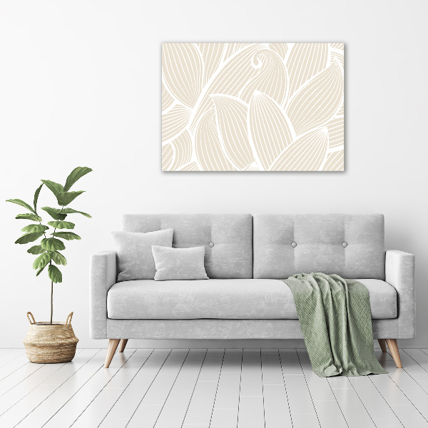 Acrylic wall art Pattern leaves