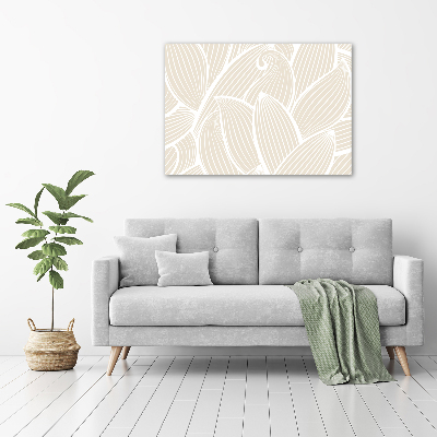 Acrylic wall art Pattern leaves