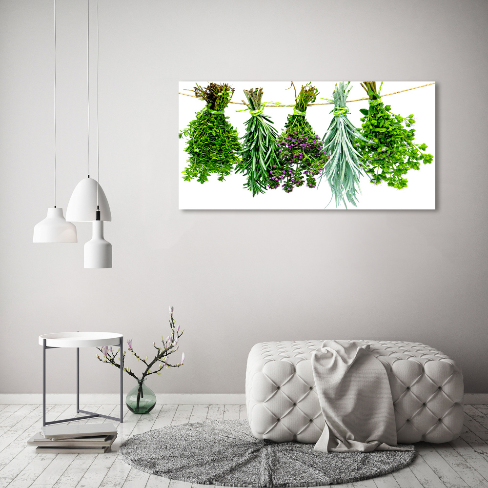 Print on acrylic Herbs on a string