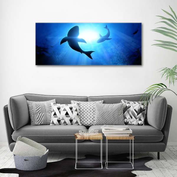 Wall art acrylic Two sharks