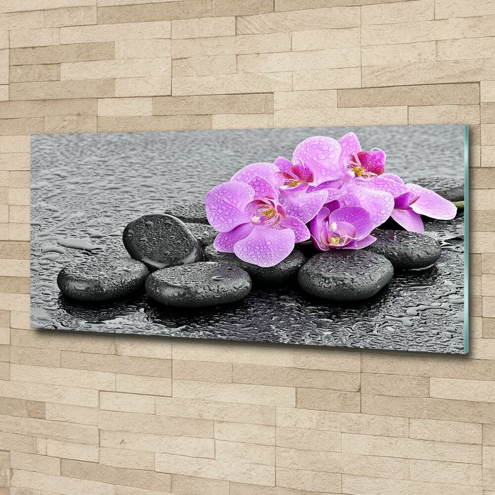 Wall art acrylic Stones orchids