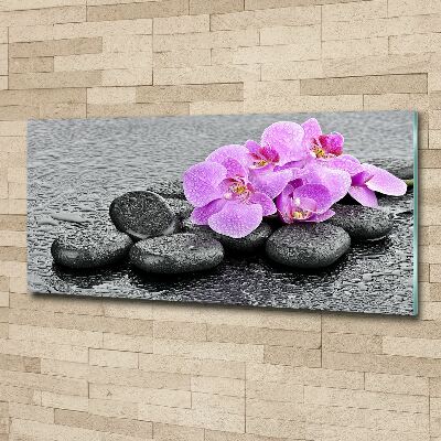 Wall art acrylic Stones orchids