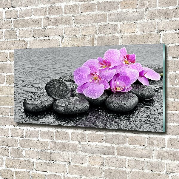 Wall art acrylic Stones orchids