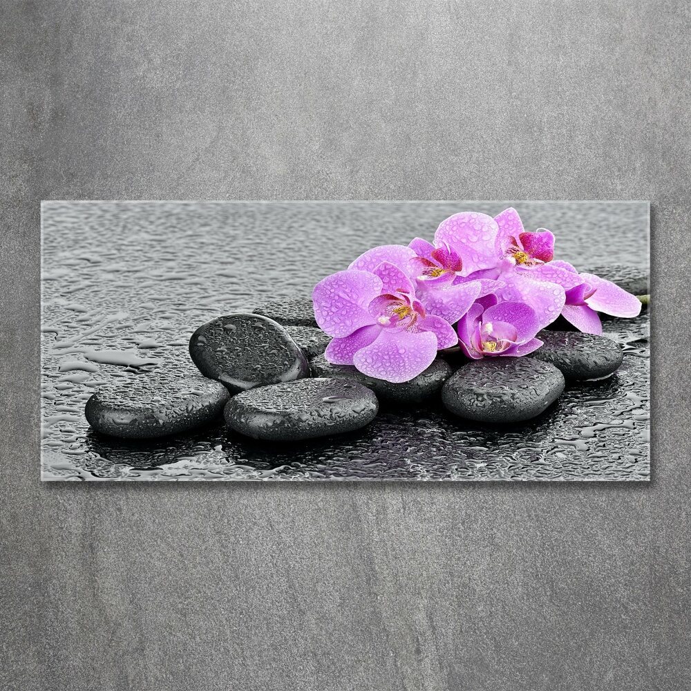 Wall art acrylic Stones orchids