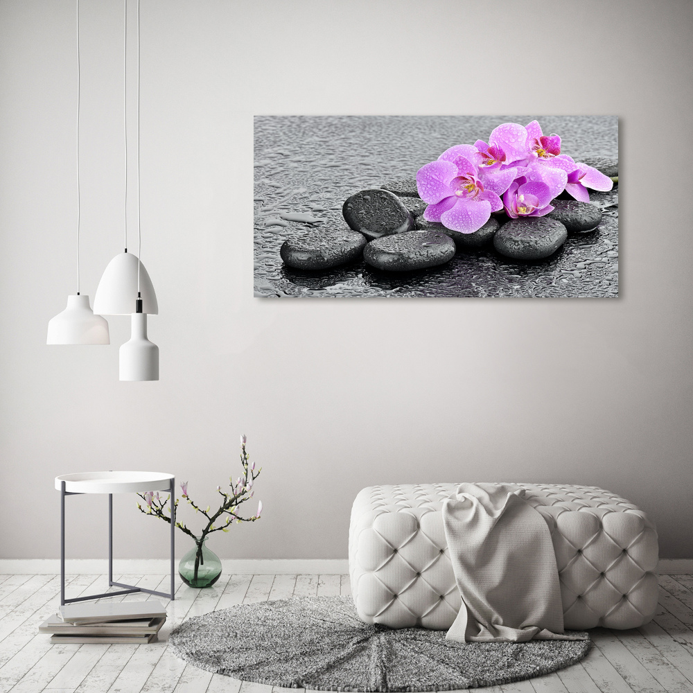 Wall art acrylic Stones orchids