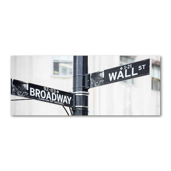 Print on acrylic Wall Street Znak