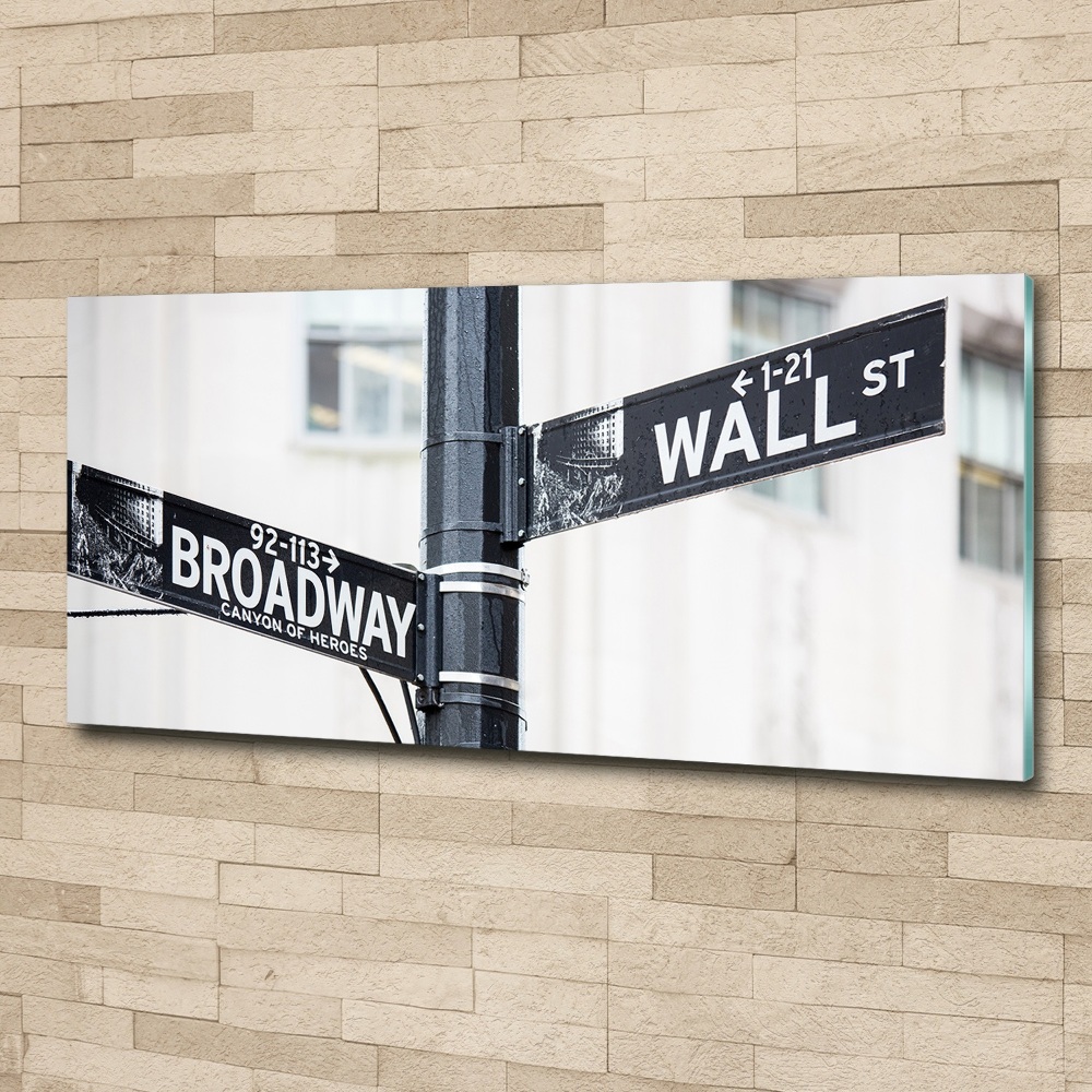 Print on acrylic Wall Street Znak