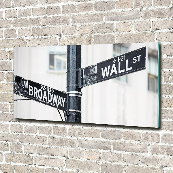 Print on acrylic Wall Street Znak