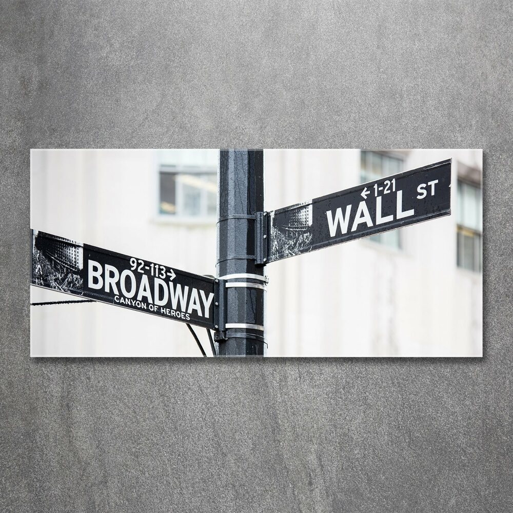 Print on acrylic Wall Street Znak