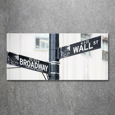 Print on acrylic Wall Street Znak