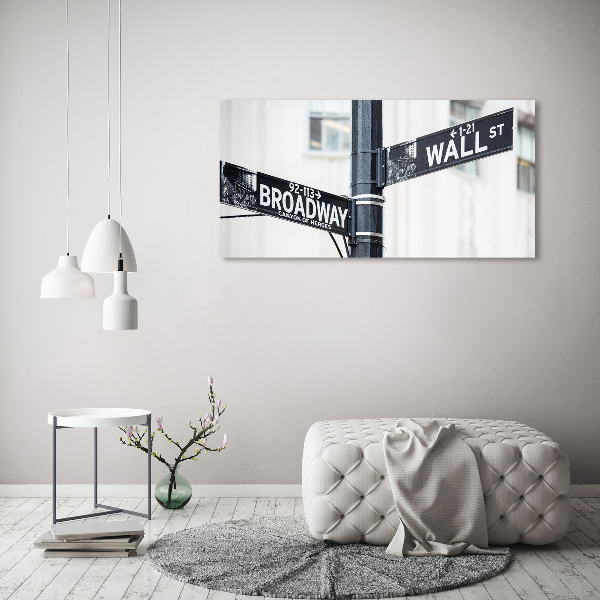 Print on acrylic Wall Street Znak