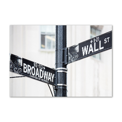 Print on acrylic Wall Street Znak