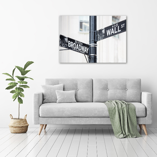 Print on acrylic Wall Street Znak