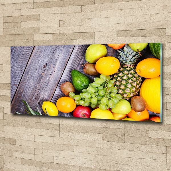 Wall art acrylic Fruit on wood