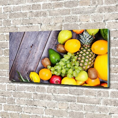 Wall art acrylic Fruit on wood