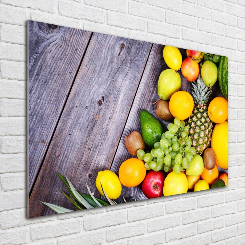 Wall art acrylic Fruit on wood