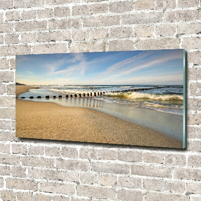 Acrylic wall art Beach on the Baltic Sea