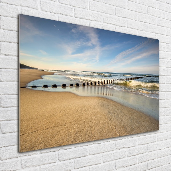 Acrylic wall art Beach on the Baltic Sea