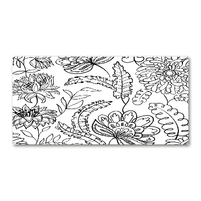 Print on acrylic Floral pattern