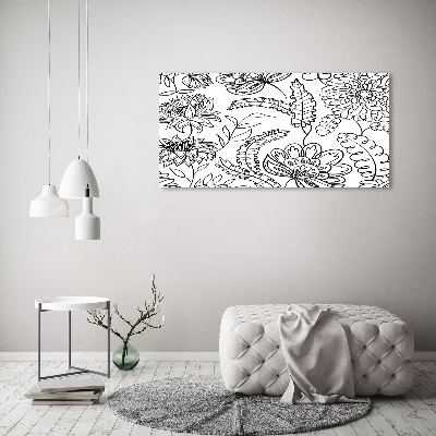 Print on acrylic Floral pattern