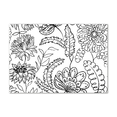 Print on acrylic Floral pattern