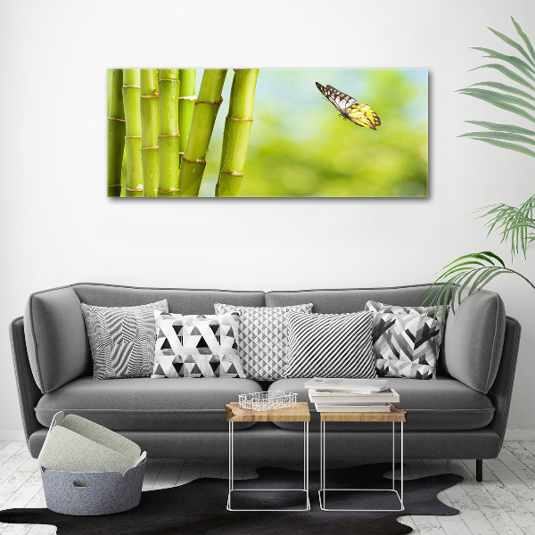 Print on acrylic Bamboo and butterfly