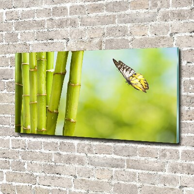 Print on acrylic Bamboo and butterfly