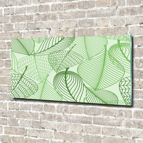 Print on acrylic Pattern leaves