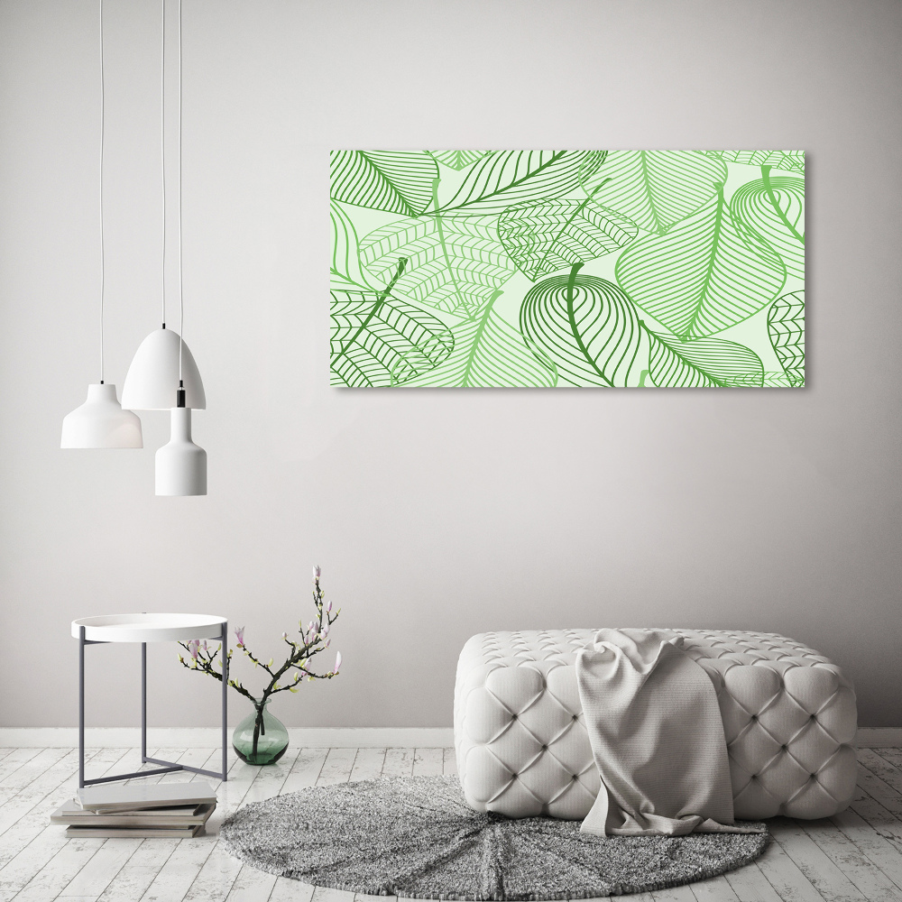 Print on acrylic Pattern leaves