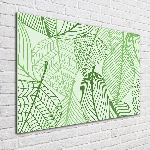 Print on acrylic Pattern leaves