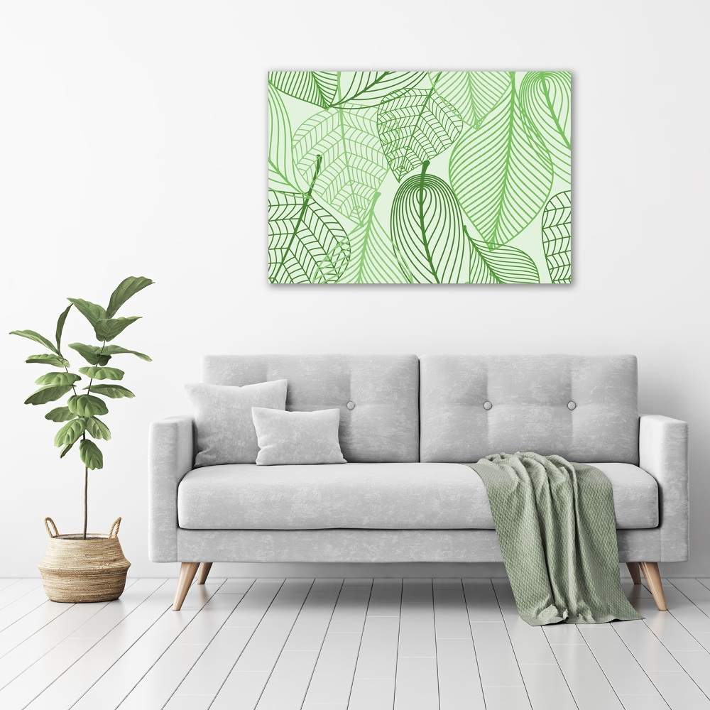 Print on acrylic Pattern leaves