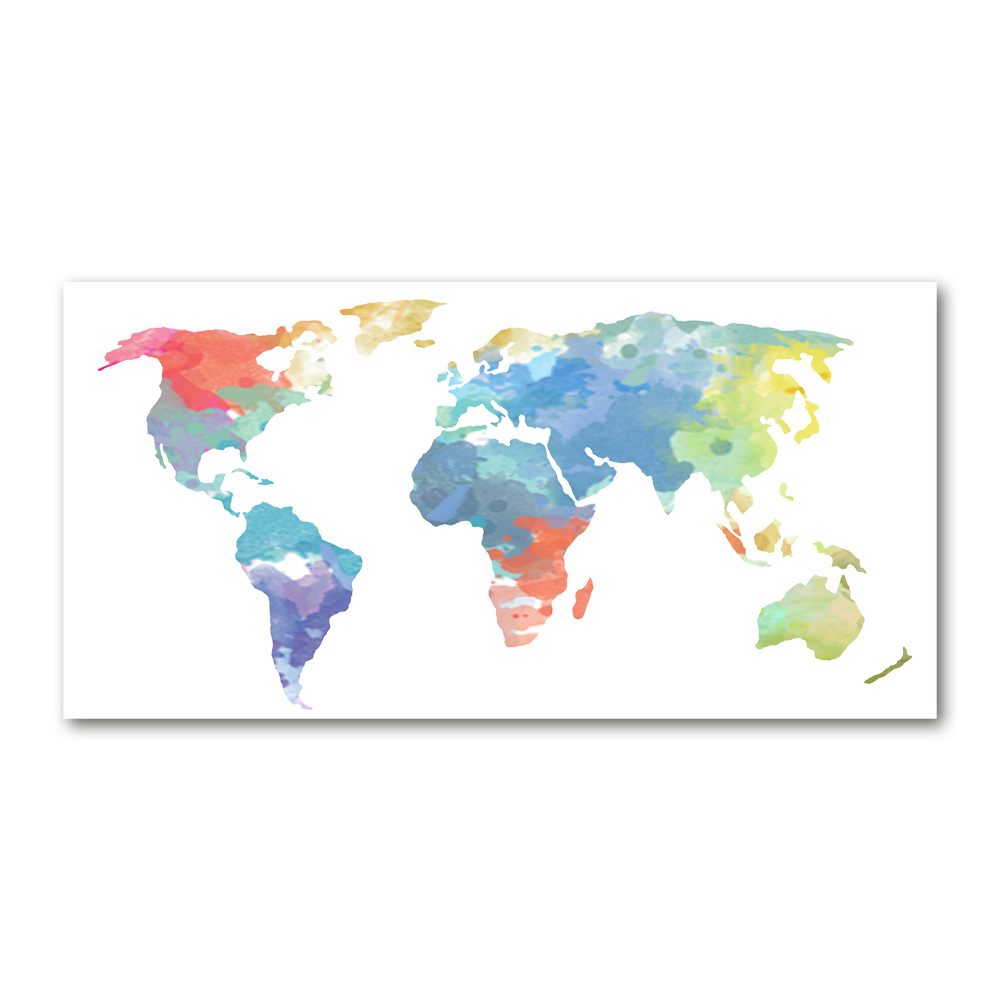 Acrylic print world map