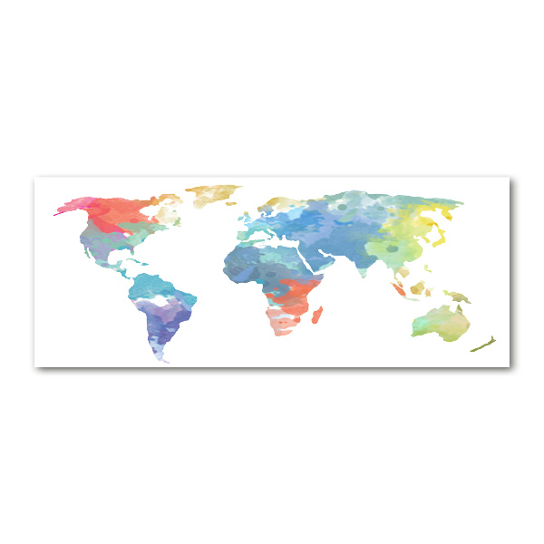 Acrylic print world map