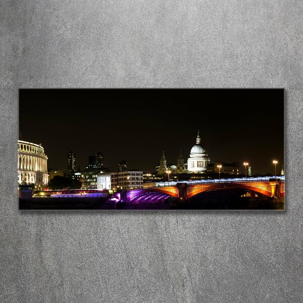 Print on acrylic Bridge at night