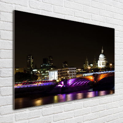 Print on acrylic Bridge at night