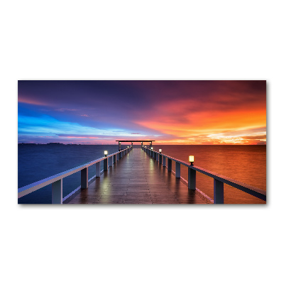 Wall art acrylic Wooden bridge