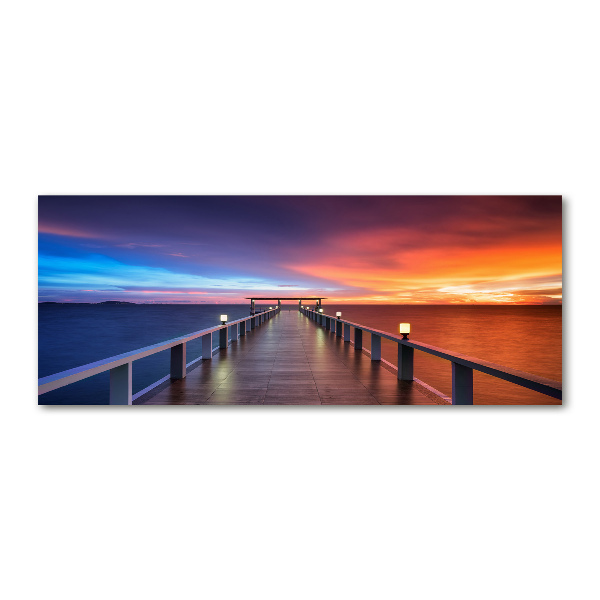 Wall art acrylic Wooden bridge