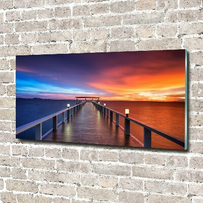 Wall art acrylic Wooden bridge