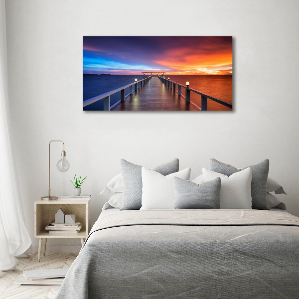 Wall art acrylic Wooden bridge