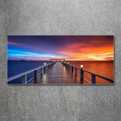 Wall art acrylic Wooden bridge