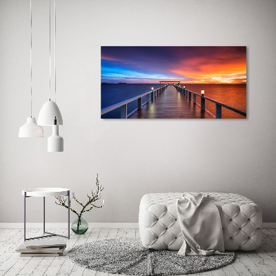 Wall art acrylic Wooden bridge