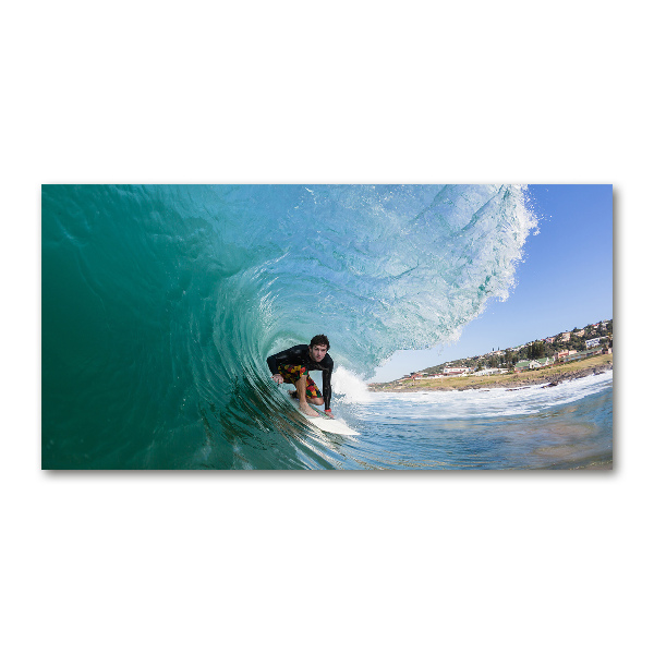 Acrylic wall art Surfer on the wave