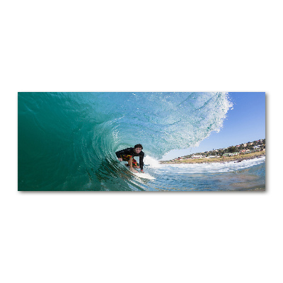 Acrylic wall art Surfer on the wave