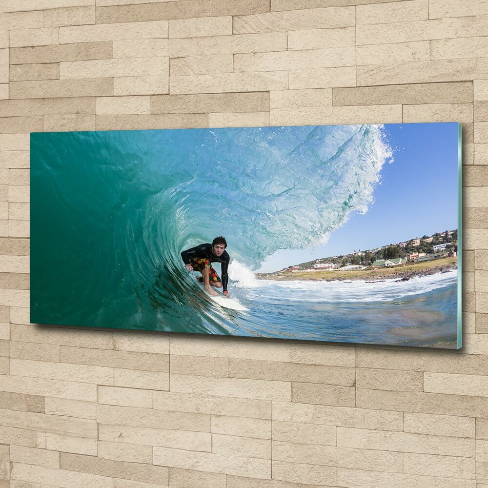 Acrylic wall art Surfer on the wave