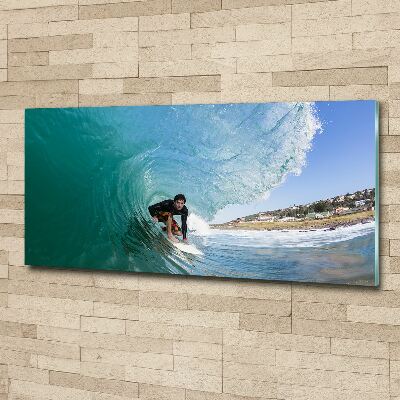 Acrylic wall art Surfer on the wave