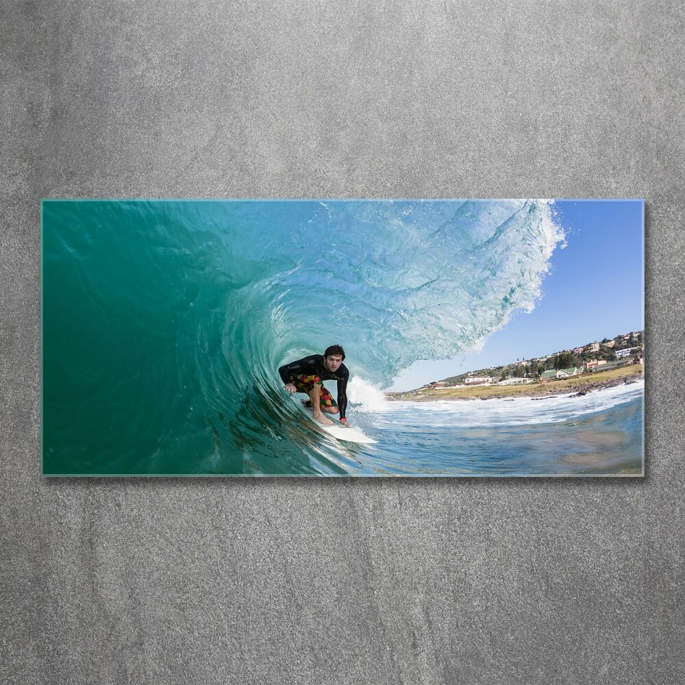 Acrylic wall art Surfer on the wave