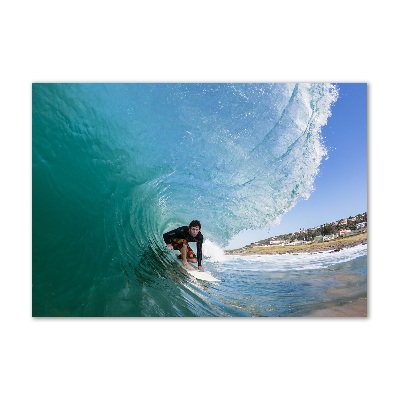 Acrylic wall art Surfer on the wave