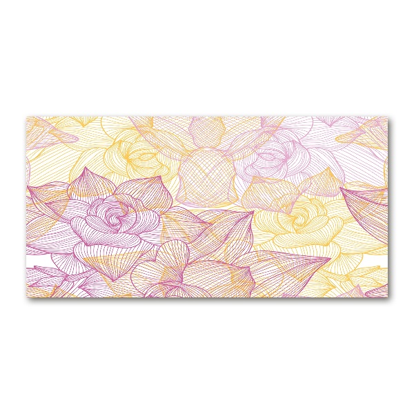 Print on acrylic Floral pattern