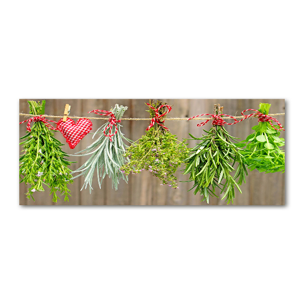 Print on acrylic Herbs on a string