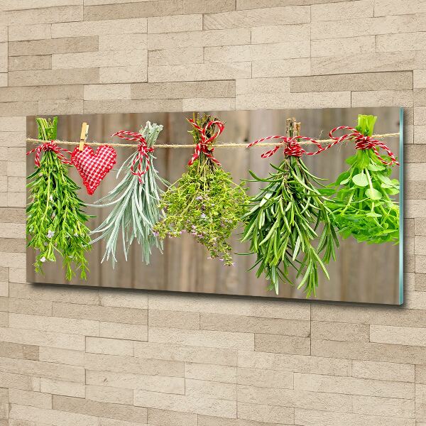 Print on acrylic Herbs on a string